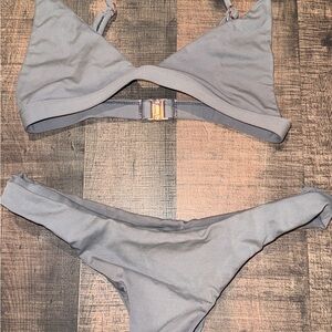 Somerfield Swim Light Gray Triangle Bikini Set